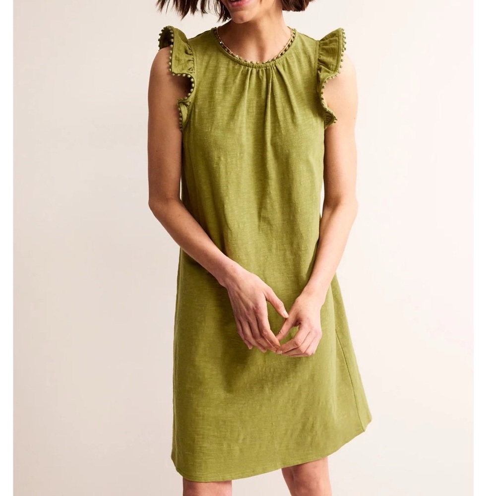 Boden Green Sleeveless Dress